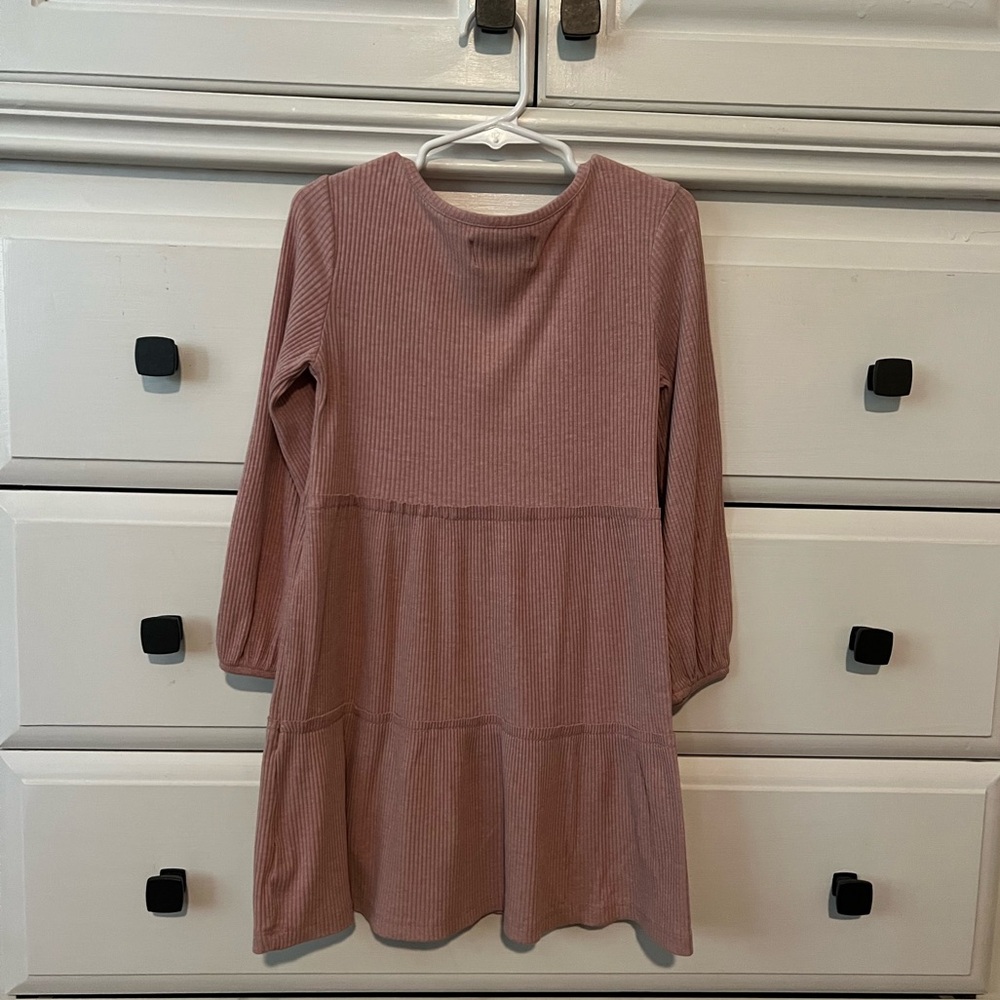 Girls Old Navy pink tiered dress